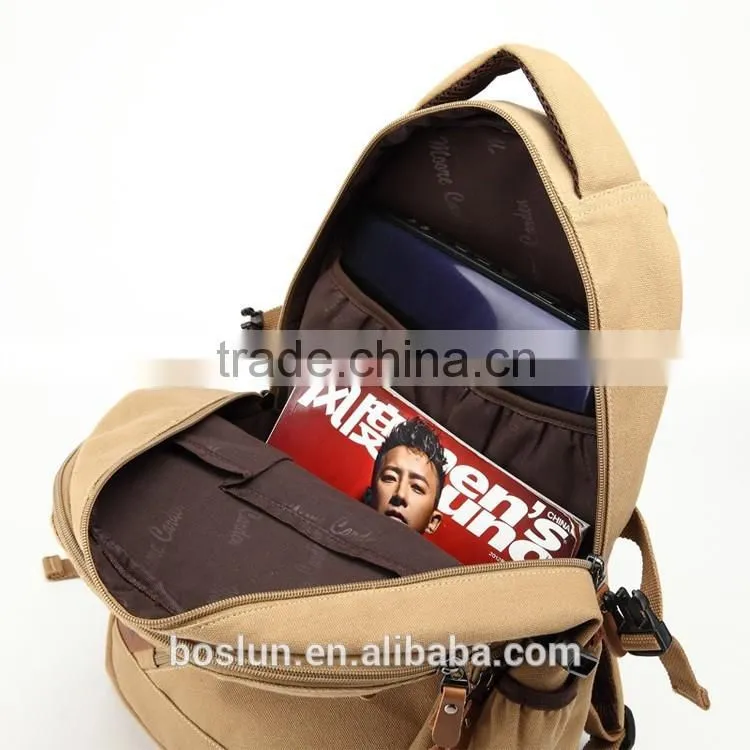 High quality promotion canvas backpack for teens