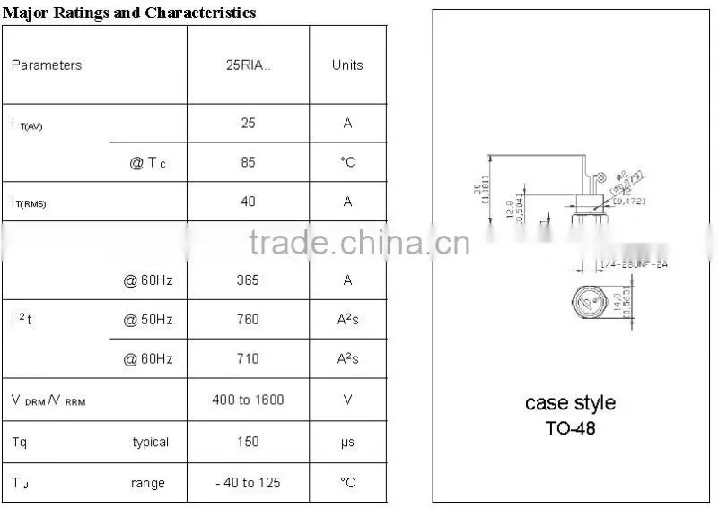 price of thyristor controller 25 amp 400V