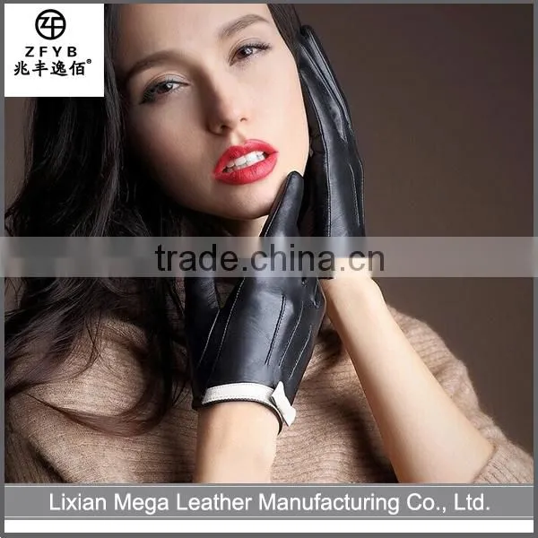 High quality cheap custom leather driving gloves