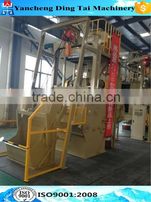 Q3210 rubber belt shot blasting machine/casting shot blasting machine for rust cleaning