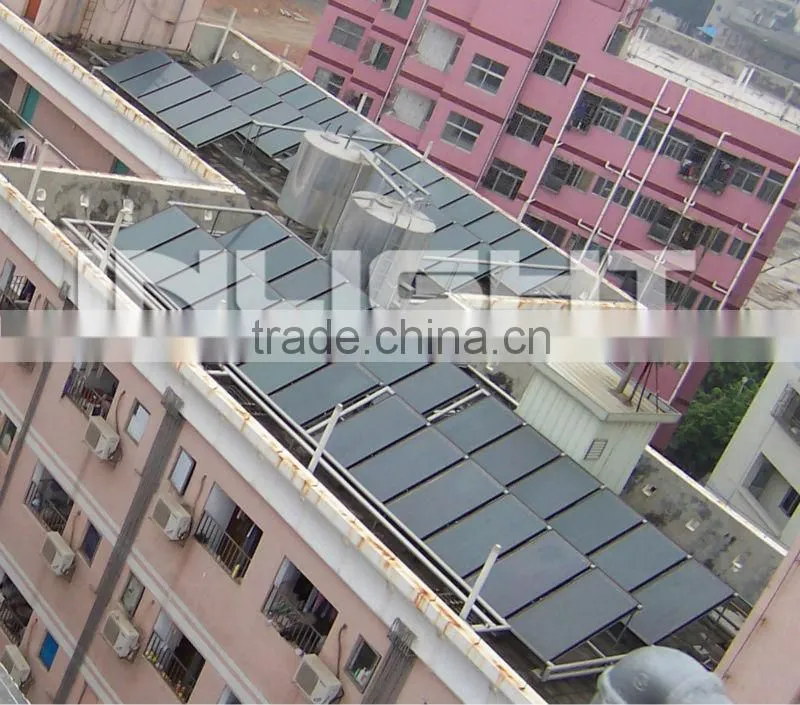 low pressure glass tube solar energy heating system for industry