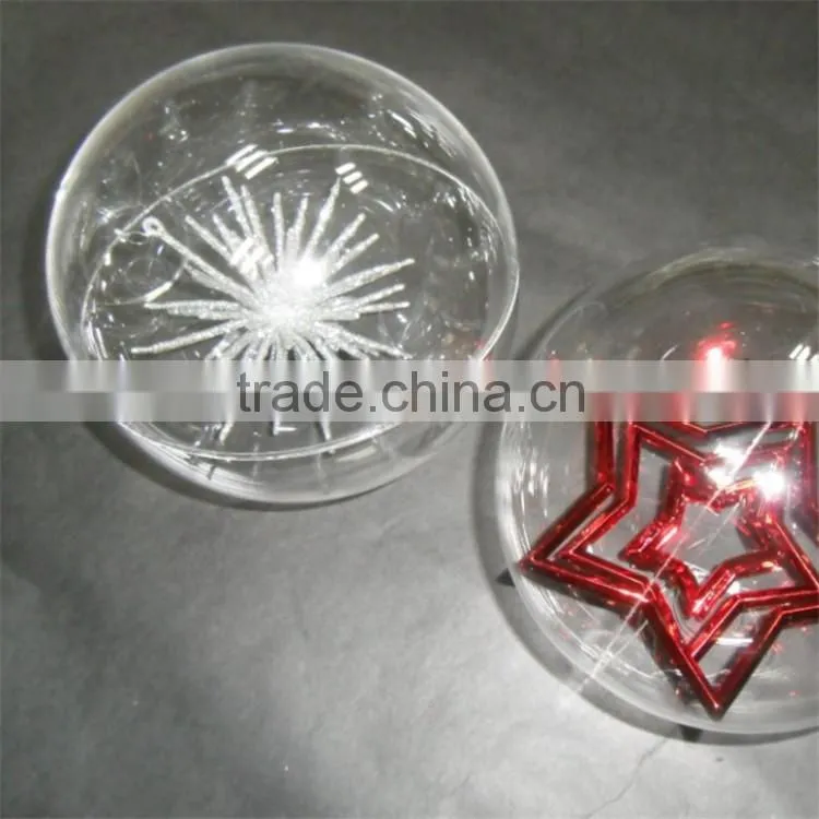 High quality christmas ball, wholesale clear glass christmas ball ornaments