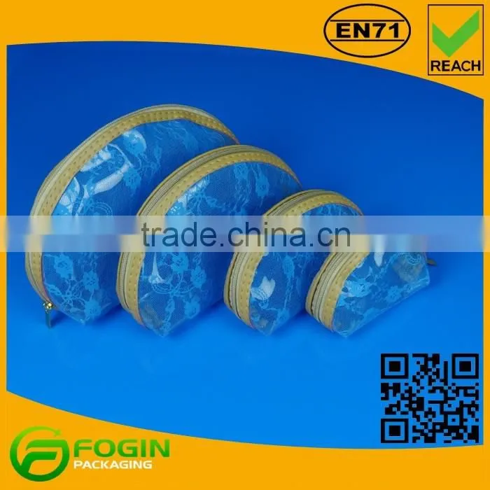 custom clear pvc zip bag made in china