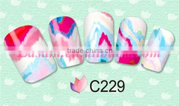 BLE nail stciker beautiful nail art water printing nail wrap C series