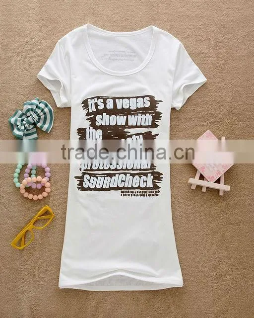 ladies t shirt printed plain blank t shirt women