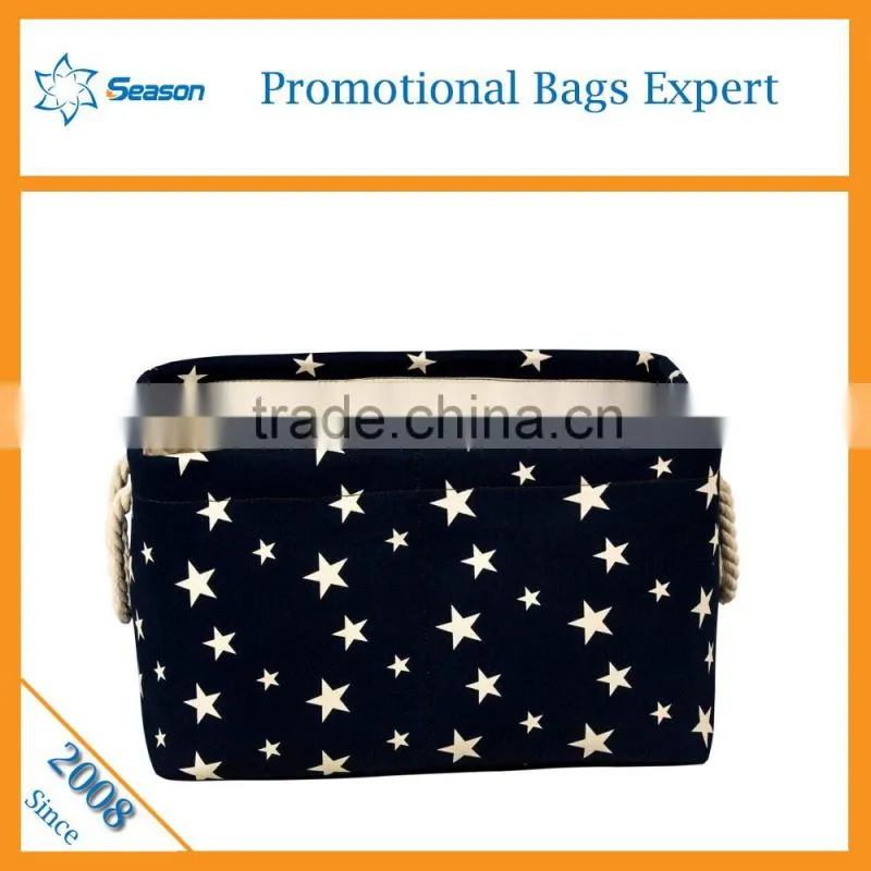 2016 hot selling canvas folding laundry basket
