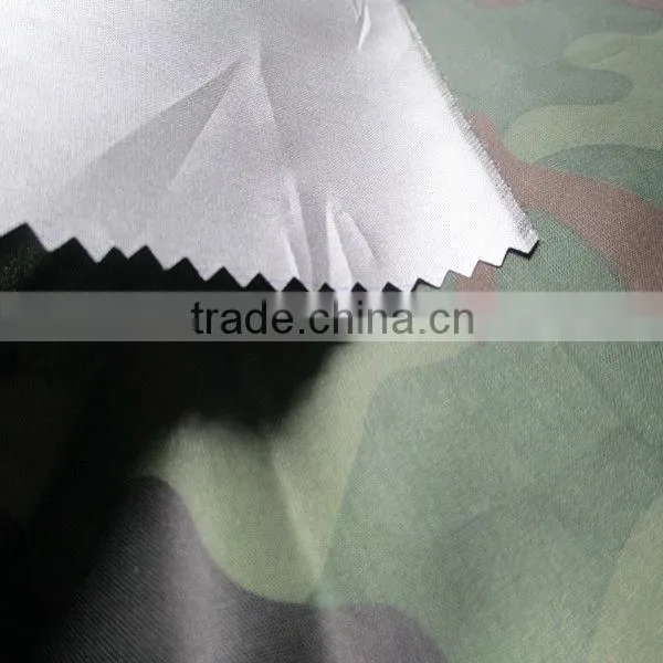 Camouflage Car Cover Fabric With Silver Coated