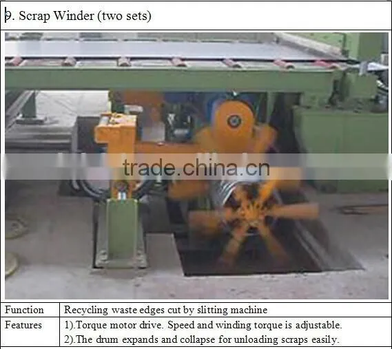 Cutting thickness 1-4mm automatic slitting line