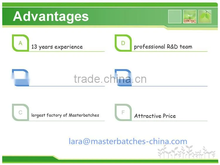 50% TIO2&70% TIO2 White Masterbatch for Films like Shopping Bags