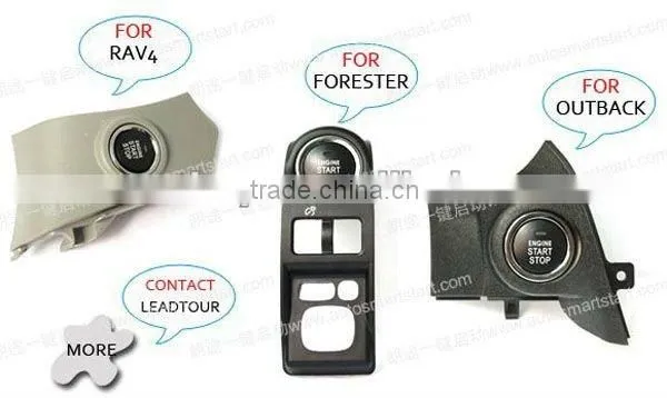 Dedicated Push Button Panel for Car Engine Start Passive Keyless entry system