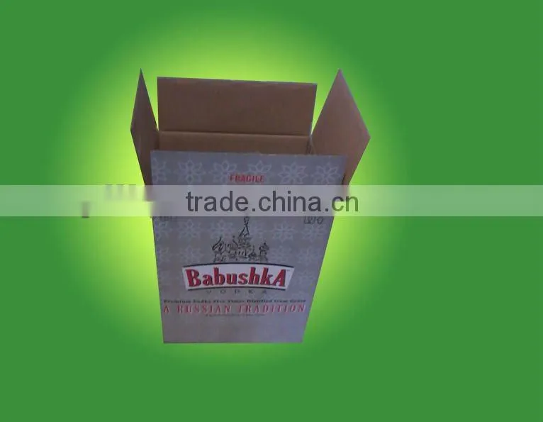 Wine glass bottle packaging boxes with deviders