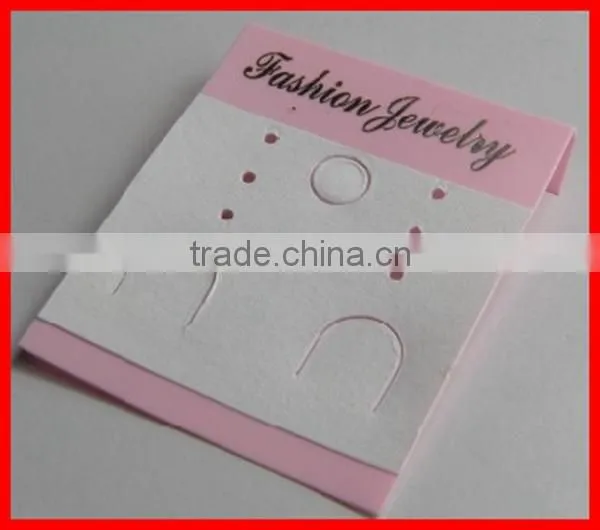 Customized Printed Earring Paper Accessory Cards For sale