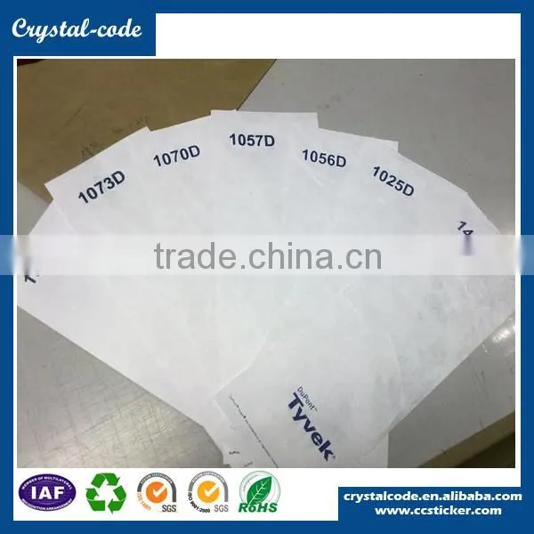 High-quality cheap foil mylar paper clean room tyvek label