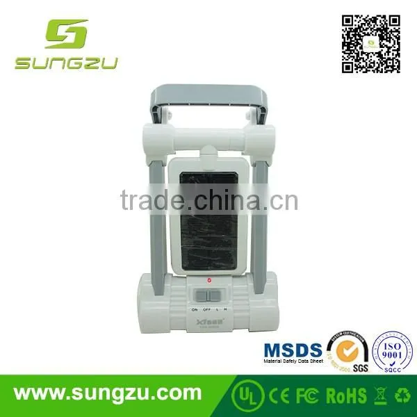 portable solar emergency light emergency lamp with solar panel and flashlight