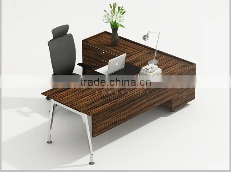 latest design hot sale manager desk with alum frame