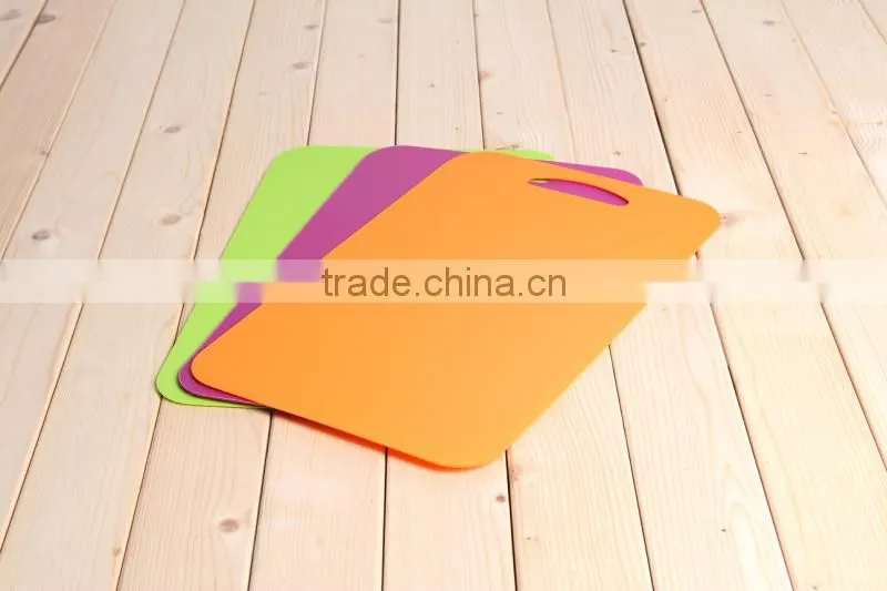 plastic cutting board outside