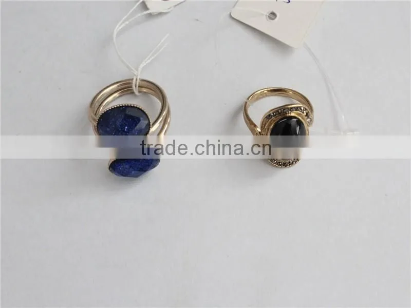 Hot sale gold plated rings cheap , rhinestone rings fashion jewelry
