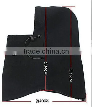 Warm red fleece face mask animal balaclava