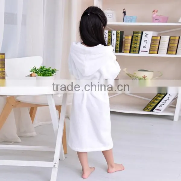 2014 Hot Sale Soft Feel Coral Fleece Children's Bathrobe