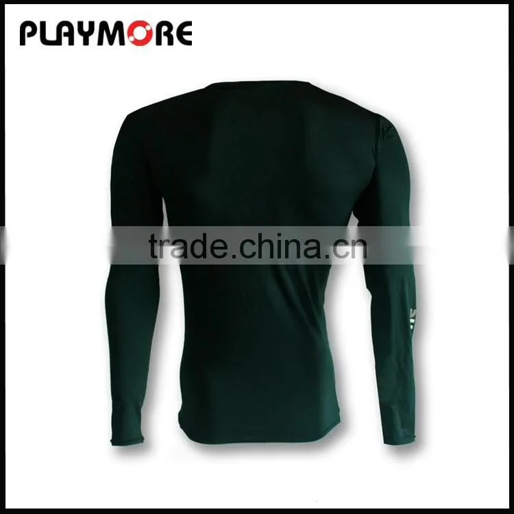 Sublimation custom gym fitness compression shirts for men