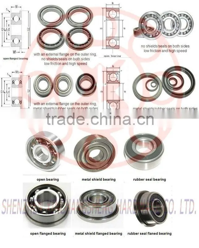 High Performance 2.5x6x2.6mm 682x 2rs ball bearing