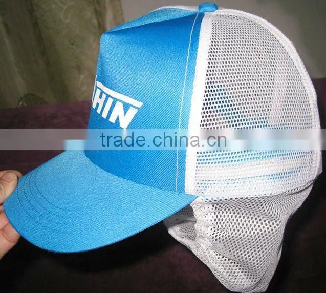 Facotry women worker cap with half mesh