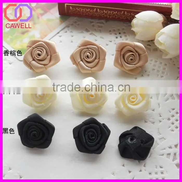 handmade satin rose bud
