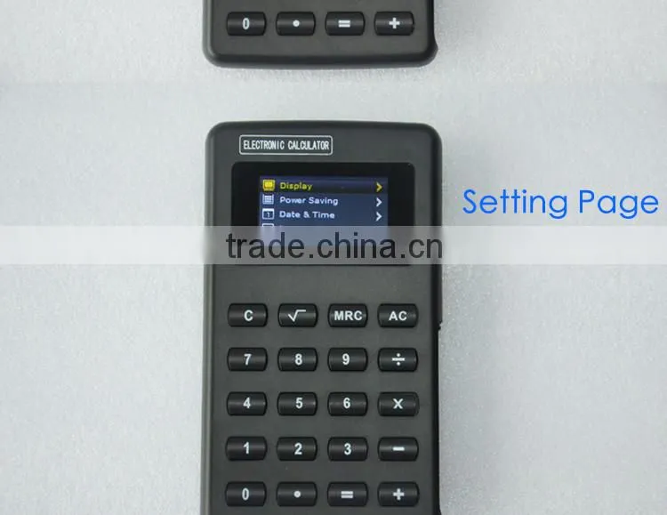 Magic Calculator with MP4 function has eBook, Photo, Music, Video, Recorder, FM Radio, Emergency Button to back to Calculator