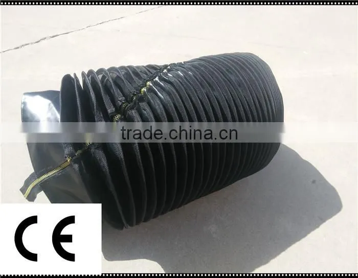 linear guide way protective flexible cover pvc bellows