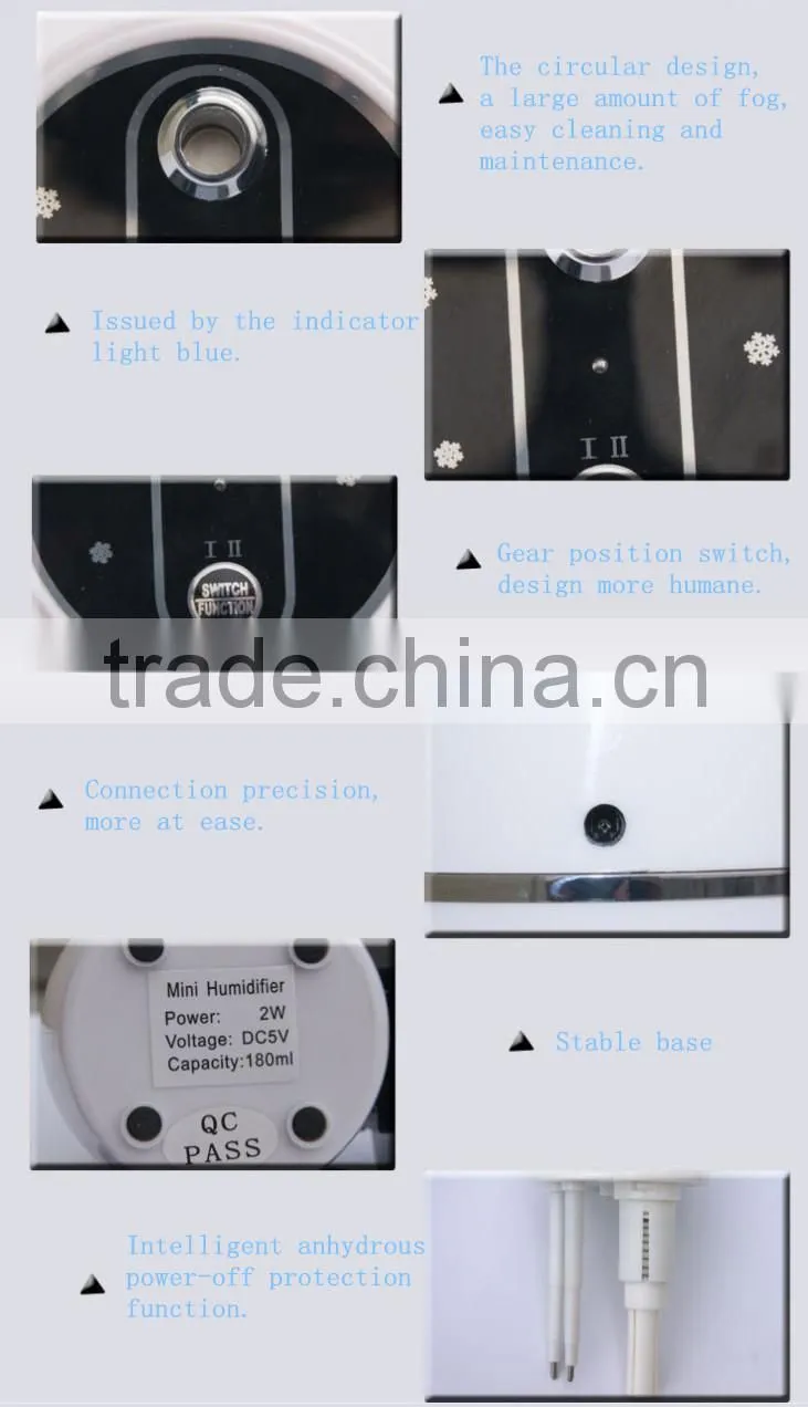 Hot sale mini desk decorative car humidifier