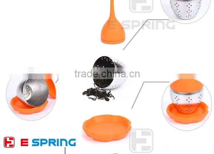 Gift Promotion Father Christmas Design Silicone Tea Infuser Bottle