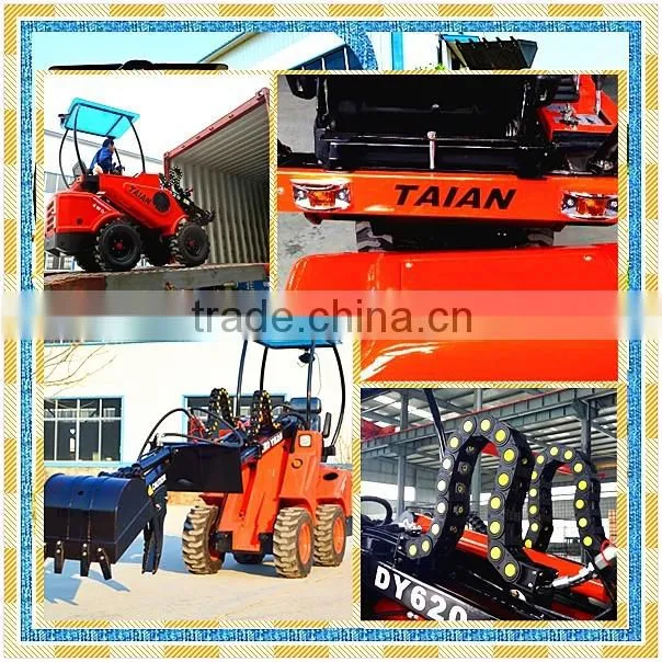 small wheel loader Taian DY620 small articulated wheel loader with telescopic boom