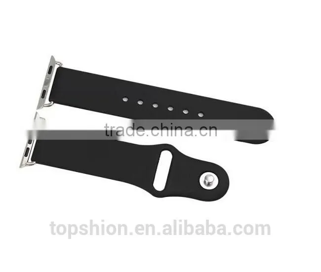 2016 Top Seller on Alibaba Sport Wristband for Apple Watch Silicon Band Strap with Connector for both 38MM and 42MM