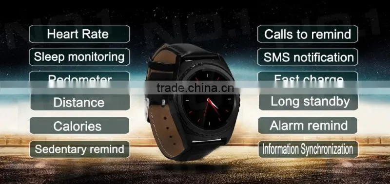 NO.1 G4 1.2 inch Round Dial Smartwatch Phone MTK6261 IPS Screen Pedometer Sedentary Reminder Heart Rate Monitor Bluetooth 3.0