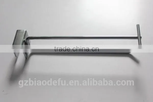 Square tube Crossbar Hook with Price Tag Holder