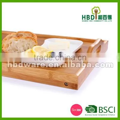 High quality Bamboo wood Bed Tray, bamboo serving tray, bamboo tray with foldable legs