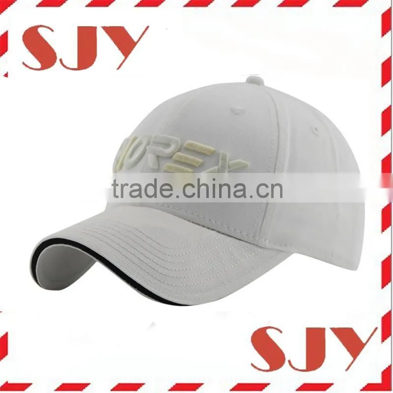 high-end cotton baseball cap,cotton leather strap cap