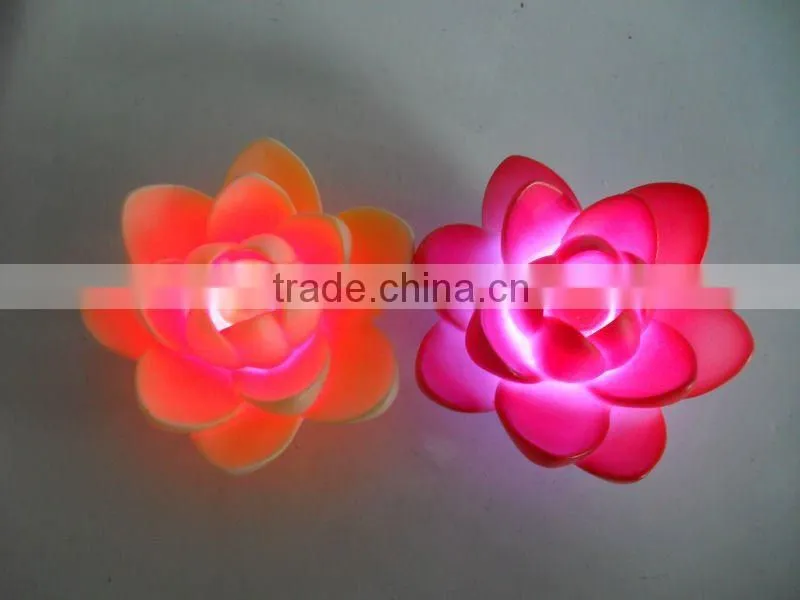 Beautiful Swimming Pool Products, Yellow Floating Flower LED Lights P1964