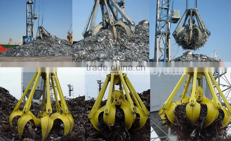 Electric Hydraulic and Mechanical Grab Bucket for Crane, 1~20t Crane Grab + +