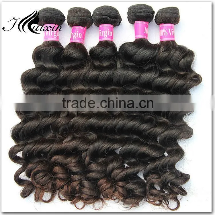 Unprocessed 7A grade real human hair ,indian natural wave virgin and remy indian hair