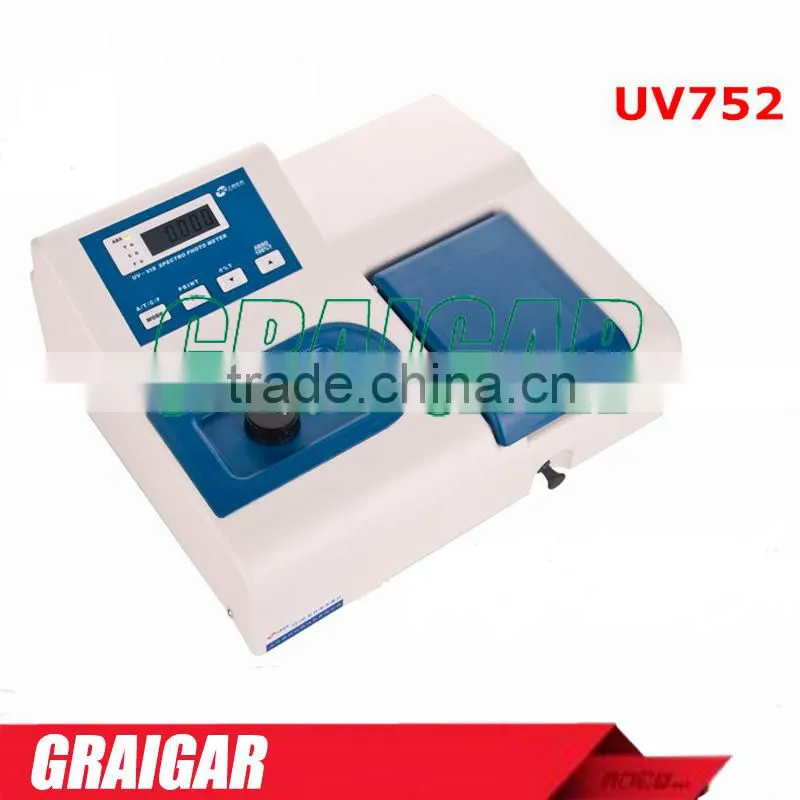 Single Beam Visible Spectrophotometer UV752 ( 195-1020nm) Laboratory Analyses Instrument