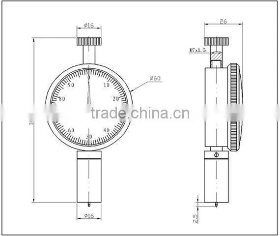 LX-D Shore D Dual Durometer(Dual Needle),durometer,digital durometer,shore durometer,