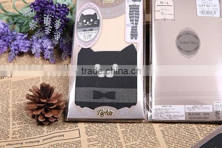 Hot Selling Stripe Cat Japanese Girl 's Stocking