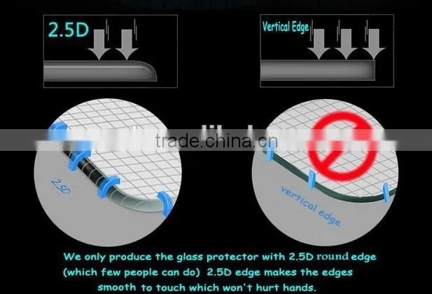 2.5d tempered glass screen protector blackberry factory supply