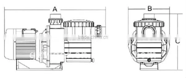 pump world for the swimming pools or spa pools