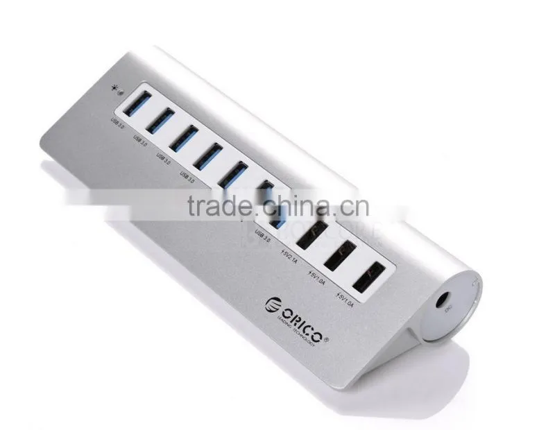 M3H73P mutil function aluminum usb 3.0 hub, multi-function usb hub+usb charger