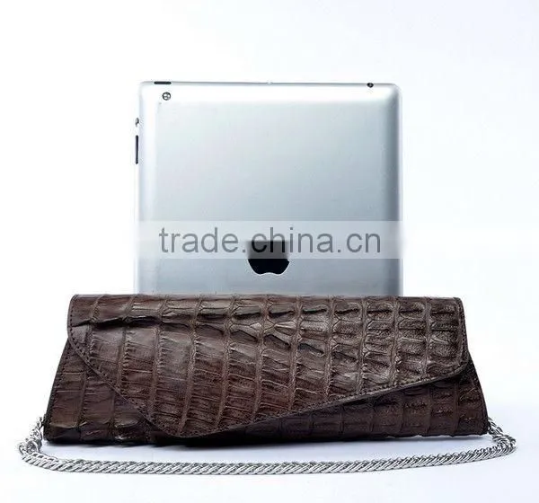 Ladies Party Genuine Leather Clutch Purse Crocodile Skin Handbags chinese clutch bag