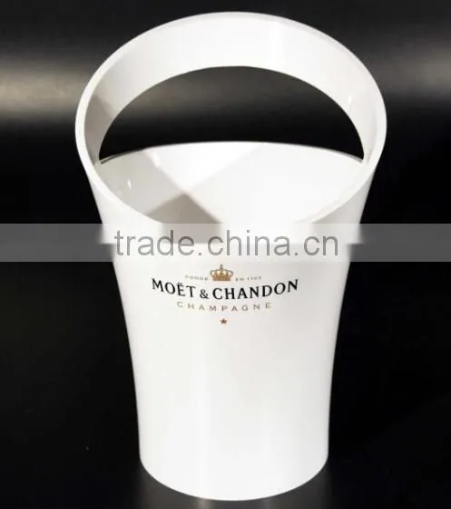 New led plastic acrylic champagne ice bucket for party