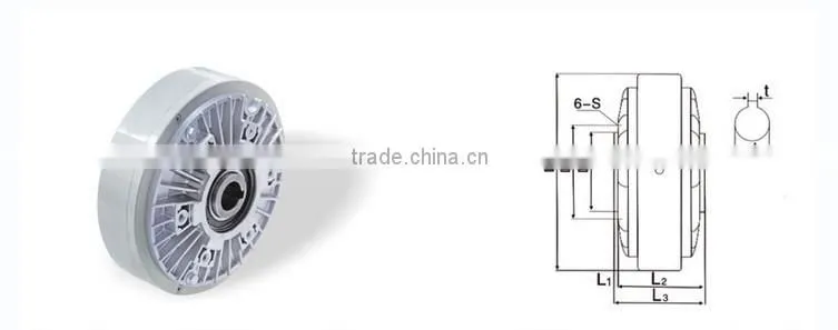 China high quality low price TZXK-3 Hollow shaft magnetic powder brake