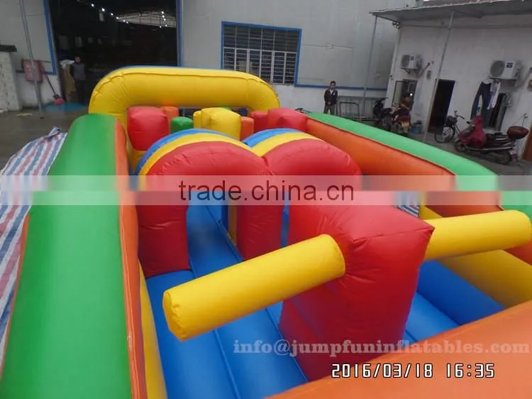 24m Large Obstacle Course adults outdoor challenge sports Boot Camp Inflatable Course for sale